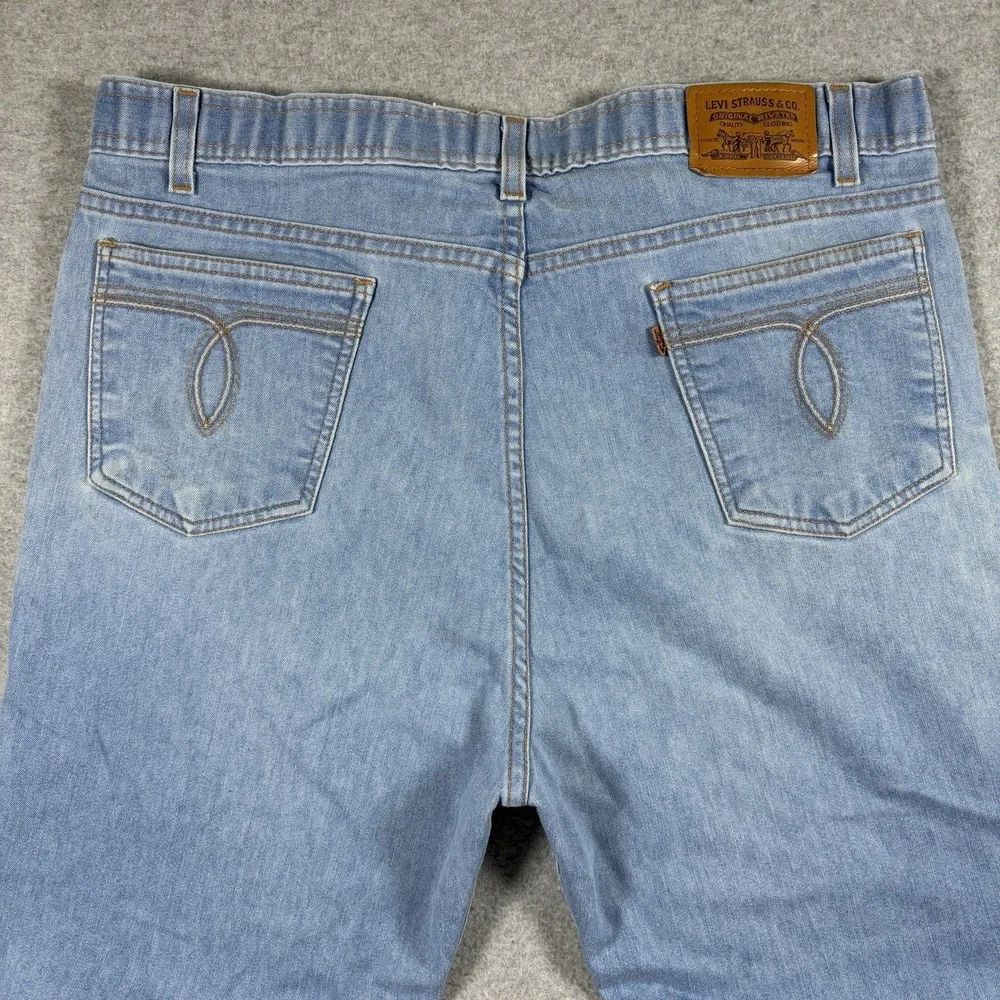 Vintage 90s Levis Action 43415 Denim Jeans Mens 38x32 Light Wash Straight Leg